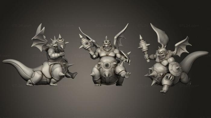 Figurines heroes, monsters and demons (Brantok, STKM_1907) 3D models for cnc